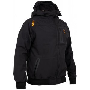 Fox collection Black / Orange Shell hoodie - XL