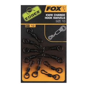 Fox Edges Kwik change hook swivels size 10 x 10