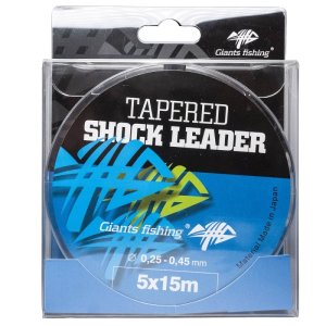 Giants Fishing Tapered Shock Leader 5 x 15m 0,25 - 0,45mm