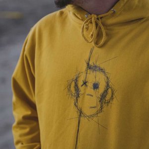 Monkey Climber Mikina Surface hoodie Spectra Yellow vel.L