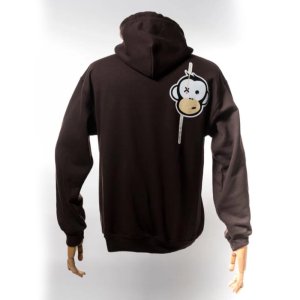 Monkey Climber Mikina Streetwise hoodie Brown vel.XL