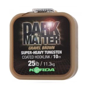 Korda Dark Matter Tungsten Coated Braid Gravel Brown 25lb 10m
