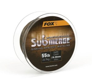 Fox Submerge Dark Camo Sinking Braid x 300m 0.30mm 55lb