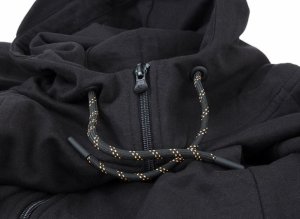 Fox collection Black / Orange LW hoodie - XXL