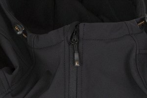 Fox collection Black / Orange Shell hoodie - L