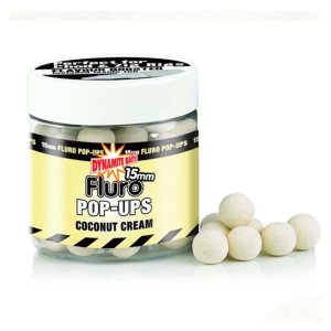 Dynamite Baits Pop-Ups Fluro Coconut Cream 15mm