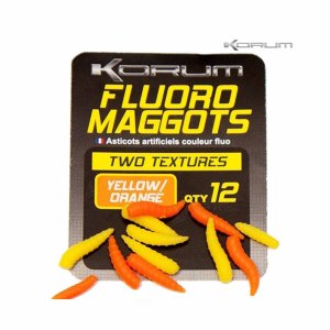 Korum Fluoro Maggot Yellow Orange