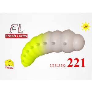 Fresh Lures Mokhnatka 1,8" 4,6cm 2,93gr #221 Bielo-Žltá