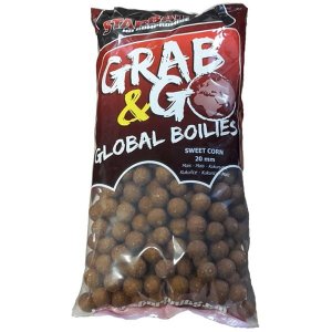 Starbaits Boilies Grab & Go Global Sladká kukurica 1kg 20 mm