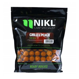 Nikl Ready Boilies Chilli & Peach 18mm 250g