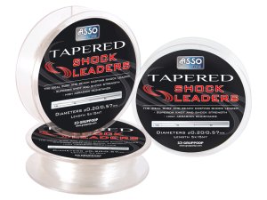 Asso Tapered Shock leader 5x15m 0,23-0,57mm transparent
