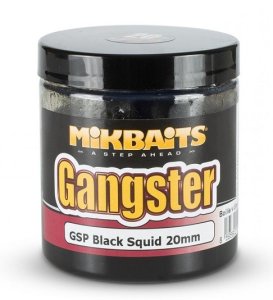 Mikbaits boilie v dipu Gangster GSP Black Squid 20mm 250ml