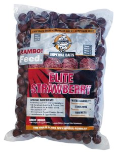 Imperial Baits Boilies Rambo Feed Elite Strawberry 5kg mix
