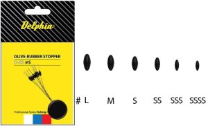 Delphin Olive - Rubber stopper M
