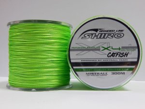 Mistrall Shiro Catfish 300m 0,70mm fluo zelená 62,5kg