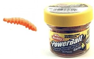 Berkley PowerBait Honey Worm 2,5cm Cesnak Oranžová 55Ks
