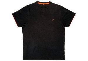 Fox Black / Orange Brushed Cotton T - L