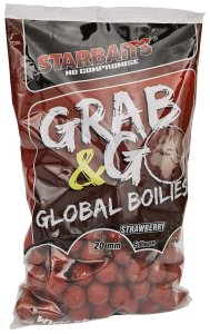 Starbaits Boilies Grab & Go Global Jahoda 1kg 24 mm