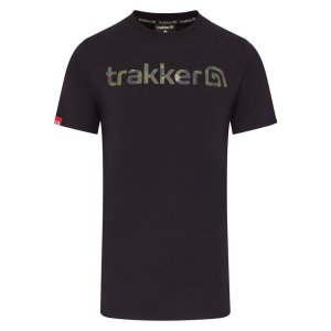 Trakker Tričko CR LOGO T-shirt Black Camo vel.L