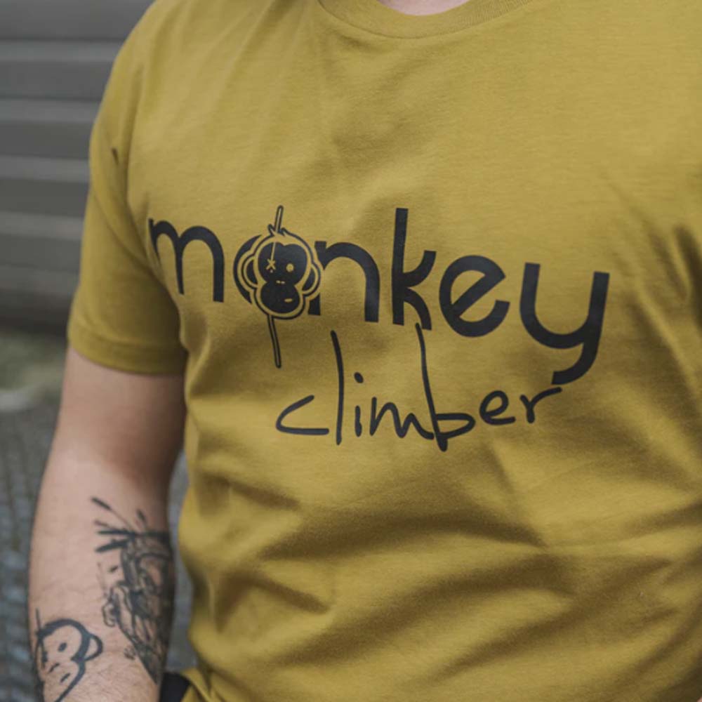 Monkey Climber Tričko Front Cover shirt Olive Oil vel.M