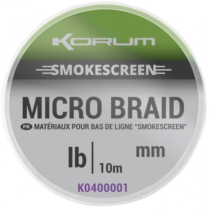 Korum Smokescreen Micro Braid 20lb 10m