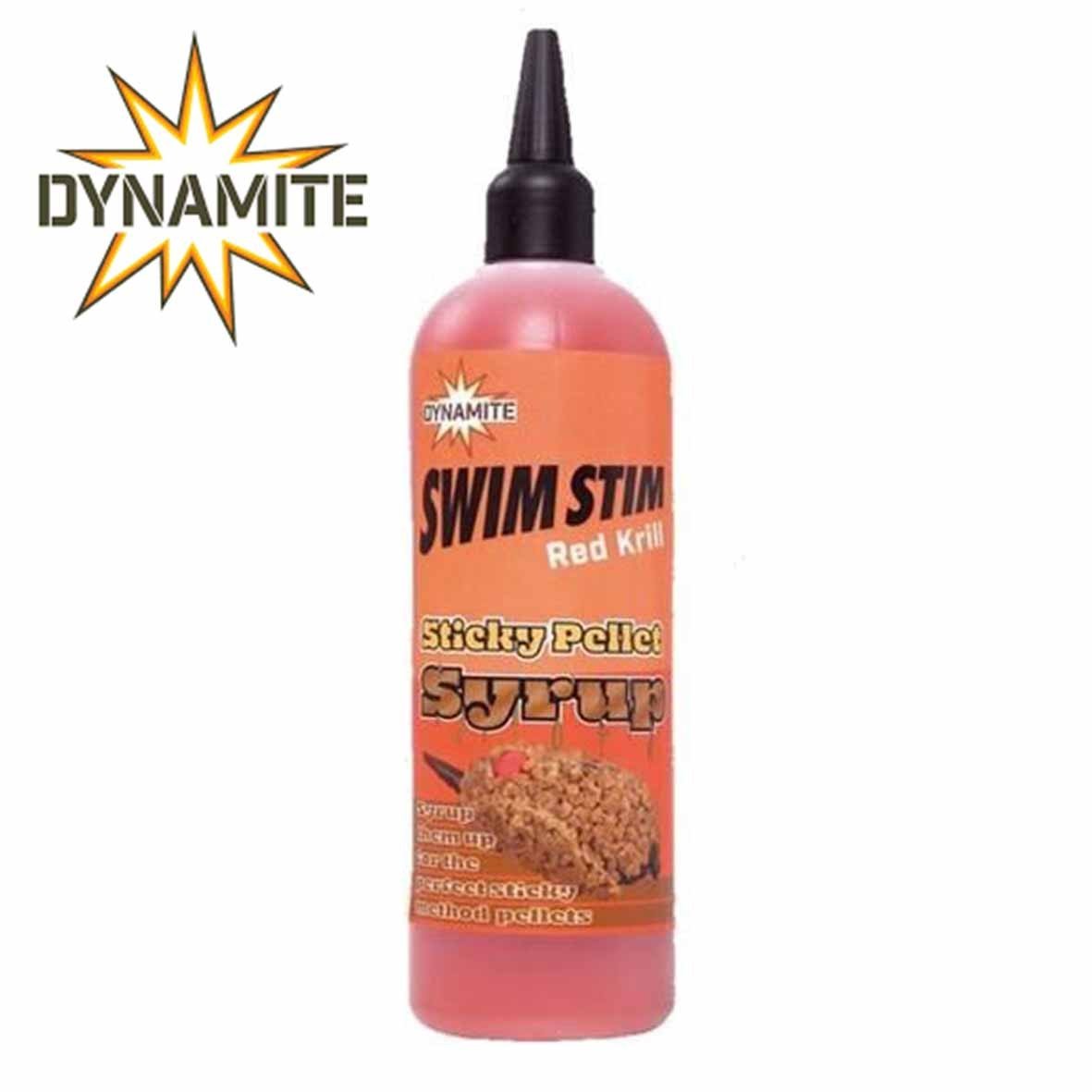 Dynamite Baits Syrup Sticky Pellet Swim Stim Red Krill 300ml