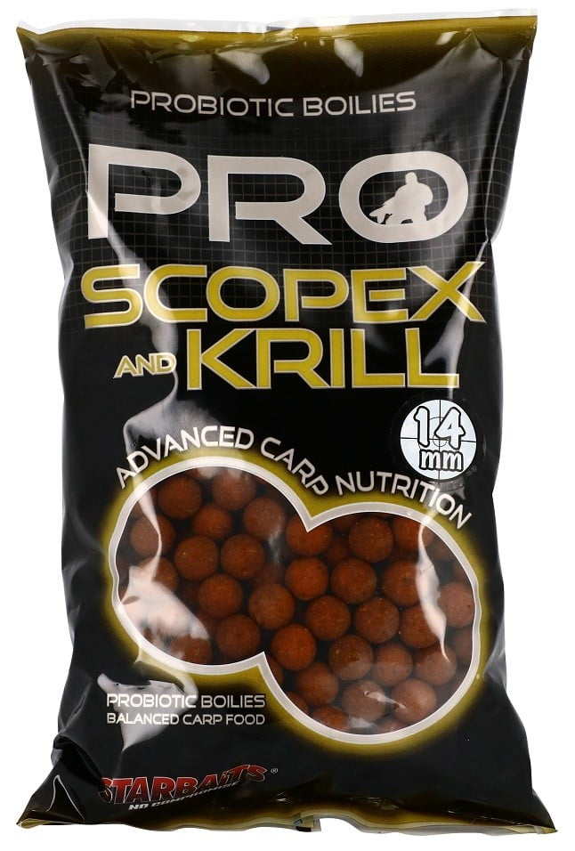 Starbaits Boilies Probiotic Krill Scopex 14mm 1kg