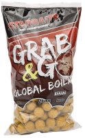 Starbaits Boilies Grab & Go Global Banán 1kg 24 mm