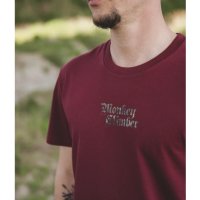 Monkey Climber Tričko Flecktarn MONK shirt I Burgundy vel.XL