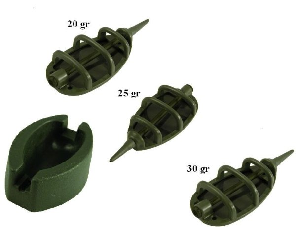 ExtraCarp Method Feeder Set 20, 25, 30g s formičkou