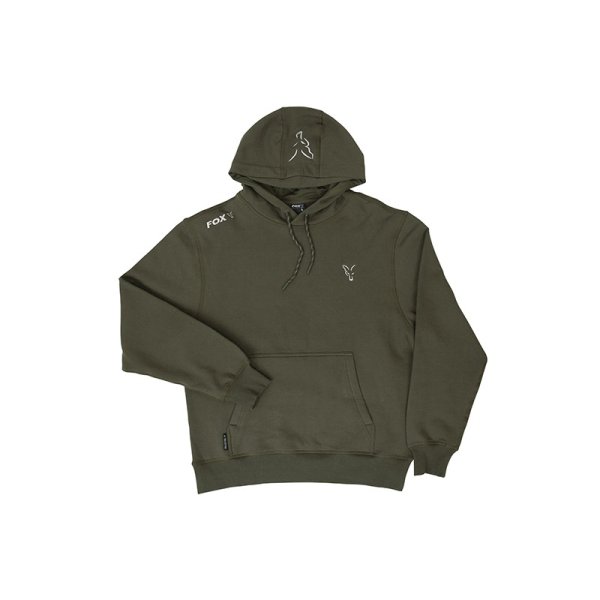 Fox collection Green / Silver hoodie L