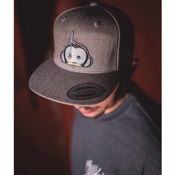 Monkey Climber Šiltovka Logo Patch Snapback Dark Grey