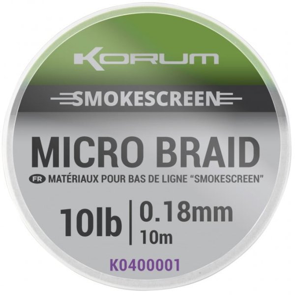 Korum Smokescreen Micro Braid 10lb 10m