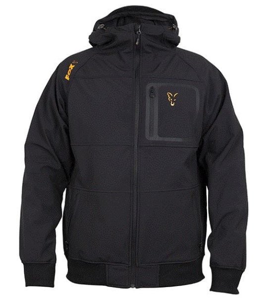 Fox collection Black / Orange Shell hoodie - XXL