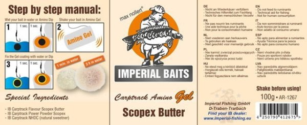 Imperial Baits Gel Carptrack Amino Scopex Butter 100g
