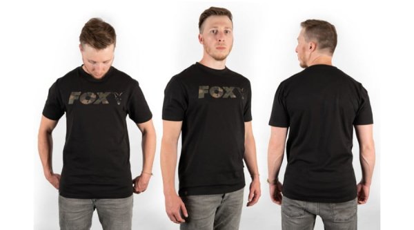 Fox Black Camo Raglan T Shirt vel.XXXL