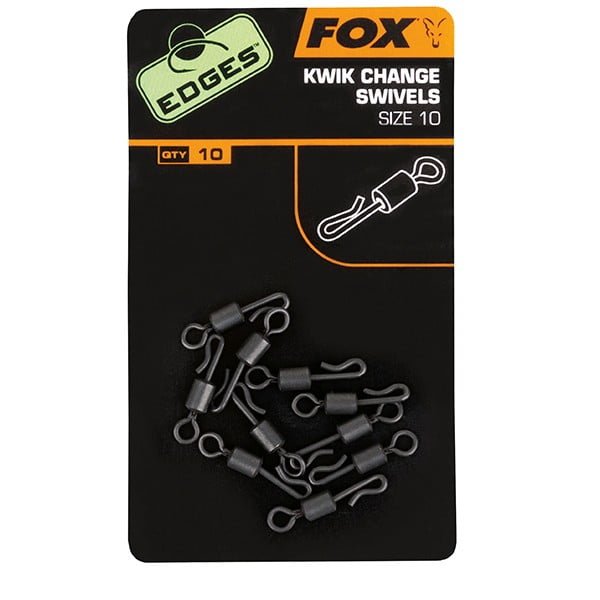 Fox Edges kwik change swivels size 10 x 10