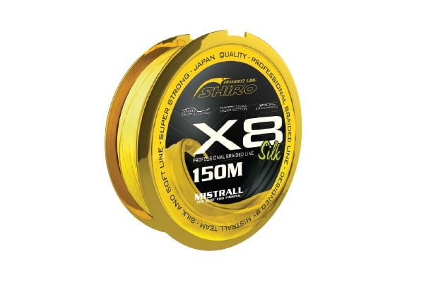 Mistrall Silk X4 150m 0,17mm f. fluo žltá