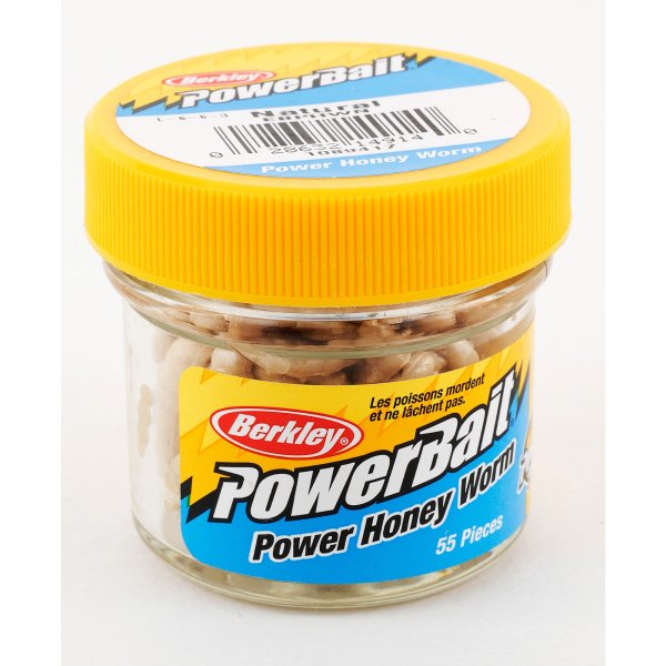 Berkley PowerBait Honey Worm 2.5cm Natural 55ks