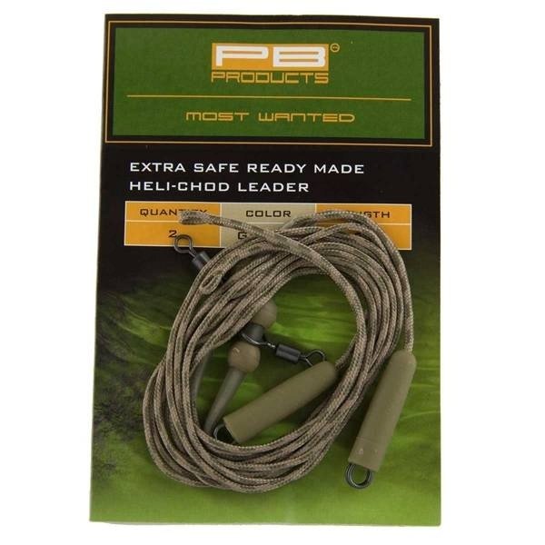 PB Products Extra Safe Heli-Chod Leader Weed 90cm 2pcs